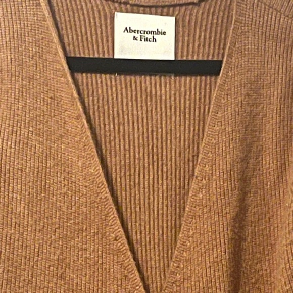 Abercrombie & Fitch Brown Long Sleeve Wrap Dress! Size small - Picture 3 of 10